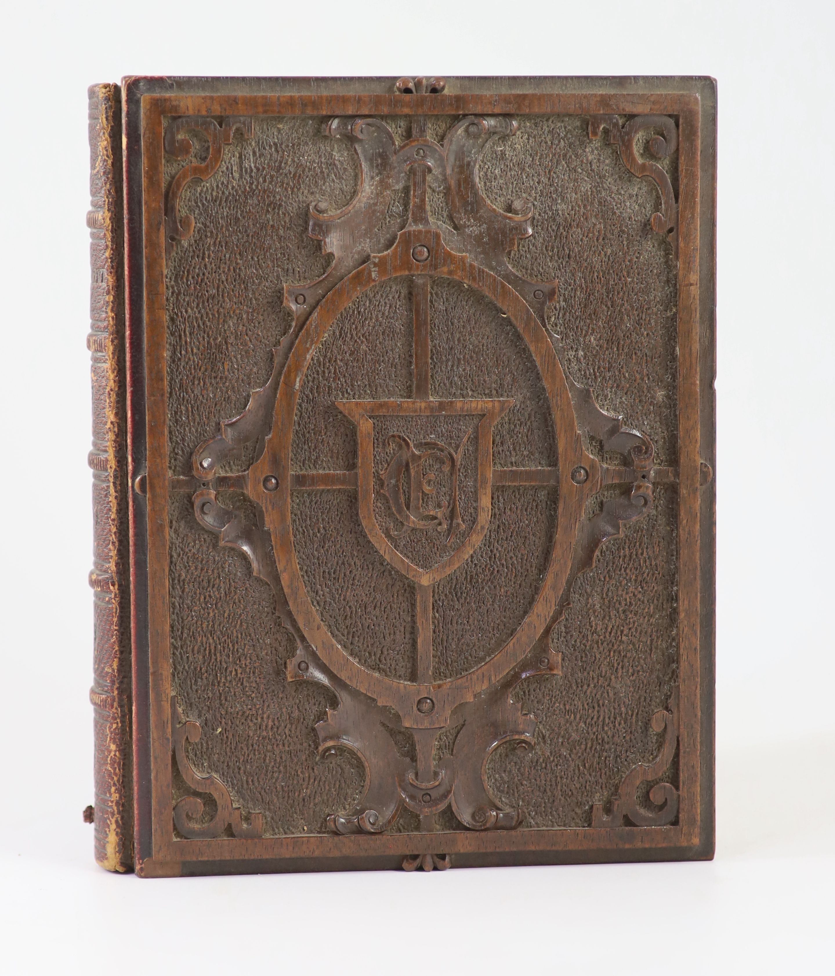 The Bible in English - The New Testament, 4to, Victorian carved oak binding, printed by E.T. [Evan Tyler] for a Societie of Stationers, London, 1655